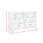 Elements International - Mccoy Dresser - Antique White - Wood - Dresser & Mirror - Additional View 1