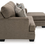 Ashley Furniture - Stonemeade Sofa Chaise - Nutmeg - Dark Brown Fabric - Sofas - Additional View 4