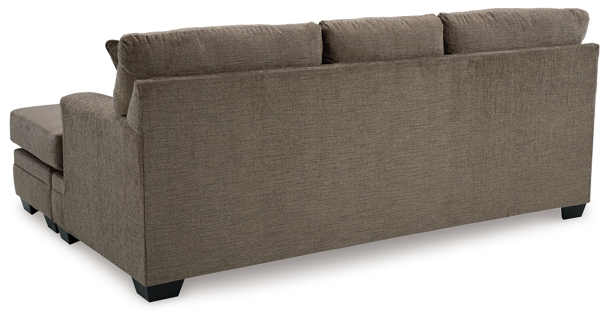 Ashley Furniture - Stonemeade Sofa Chaise - Nutmeg - Dark Brown Fabric - Sofas - Additional View 5