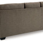 Ashley Furniture - Stonemeade Sofa Chaise - Nutmeg - Dark Brown Fabric - Sofas - Additional View 5