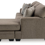 Ashley Furniture - Stonemeade Sofa Chaise - Nutmeg - Dark Brown Fabric - Sofas - Additional View 6