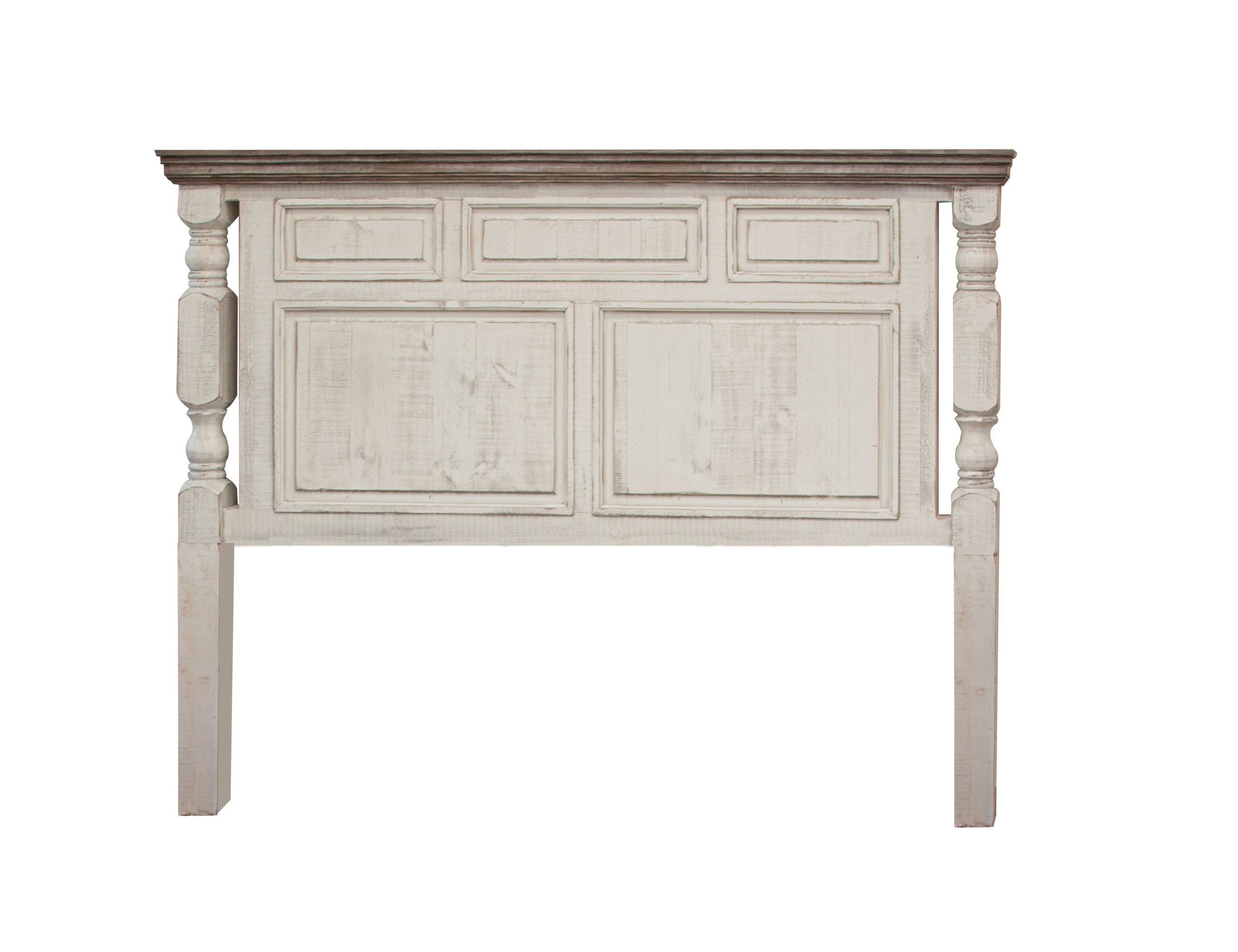 International Furniture Direct - Stone Queen Bed - Beige|Dark Gray Wood - Beds - Additional View 3