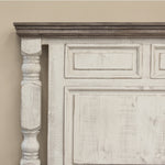 International Furniture Direct - Stone Queen Bed - Beige|Dark Gray Wood - Beds - Additional View 4