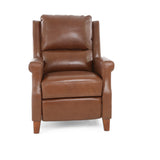 Carenton Leather Push Back Recliner - Caramel