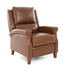 Carenton Leather Push Back Recliner - Caramel - Additional View 1