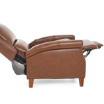 Carenton Leather Push Back Recliner - Caramel - Additional View 3