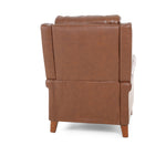 Carenton Leather Push Back Recliner - Caramel - Additional View 4