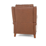 Carenton Leather Push Back Recliner - Caramel - Additional View 4