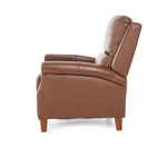 Carenton Leather Push Back Recliner - Caramel - Additional View 5