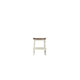 Lawman 24" Saddle Stool - White