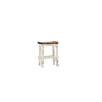 Lawman 24" Saddle Stool - White - Additional View 1