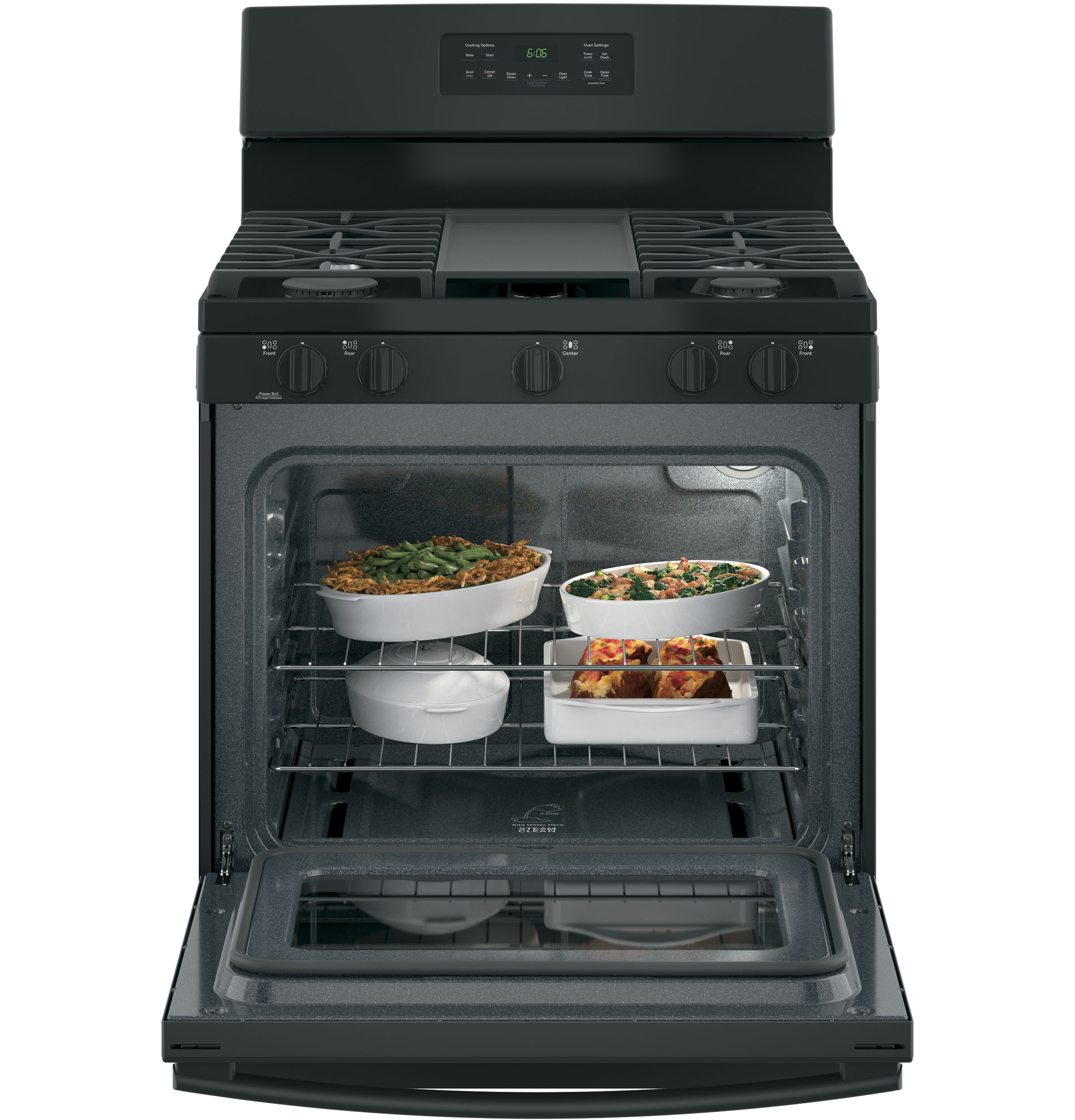 GE BLACK 30" FREE-STANDING GAS RANGE - Ranges - Additional View 7