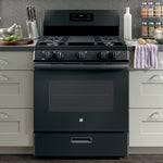 GE BLACK 30" FREE-STANDING GAS RANGE - Ranges - Additional View 10