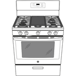 GE BLACK 30" FREE-STANDING GAS RANGE - Ranges - Additional View 14