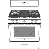 GE BLACK 30" FREE-STANDING GAS RANGE - Ranges - Additional View 14