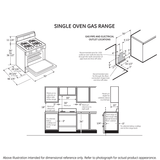 GE BLACK 30" FREE-STANDING GAS RANGE - Ranges - Additional View 15