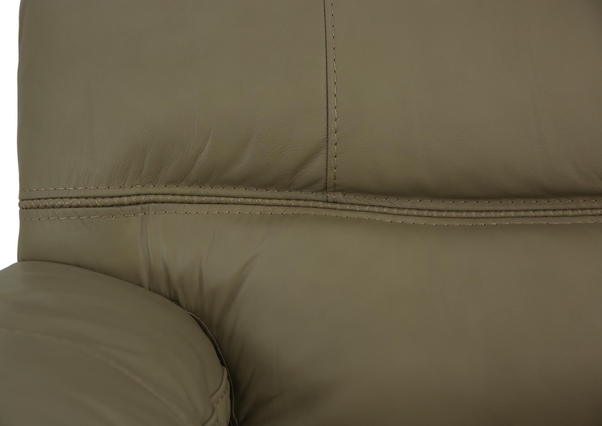 Odessa Leather Power Zero Gravity Reclining Loveseat With Console - Taupe - Additional View 5