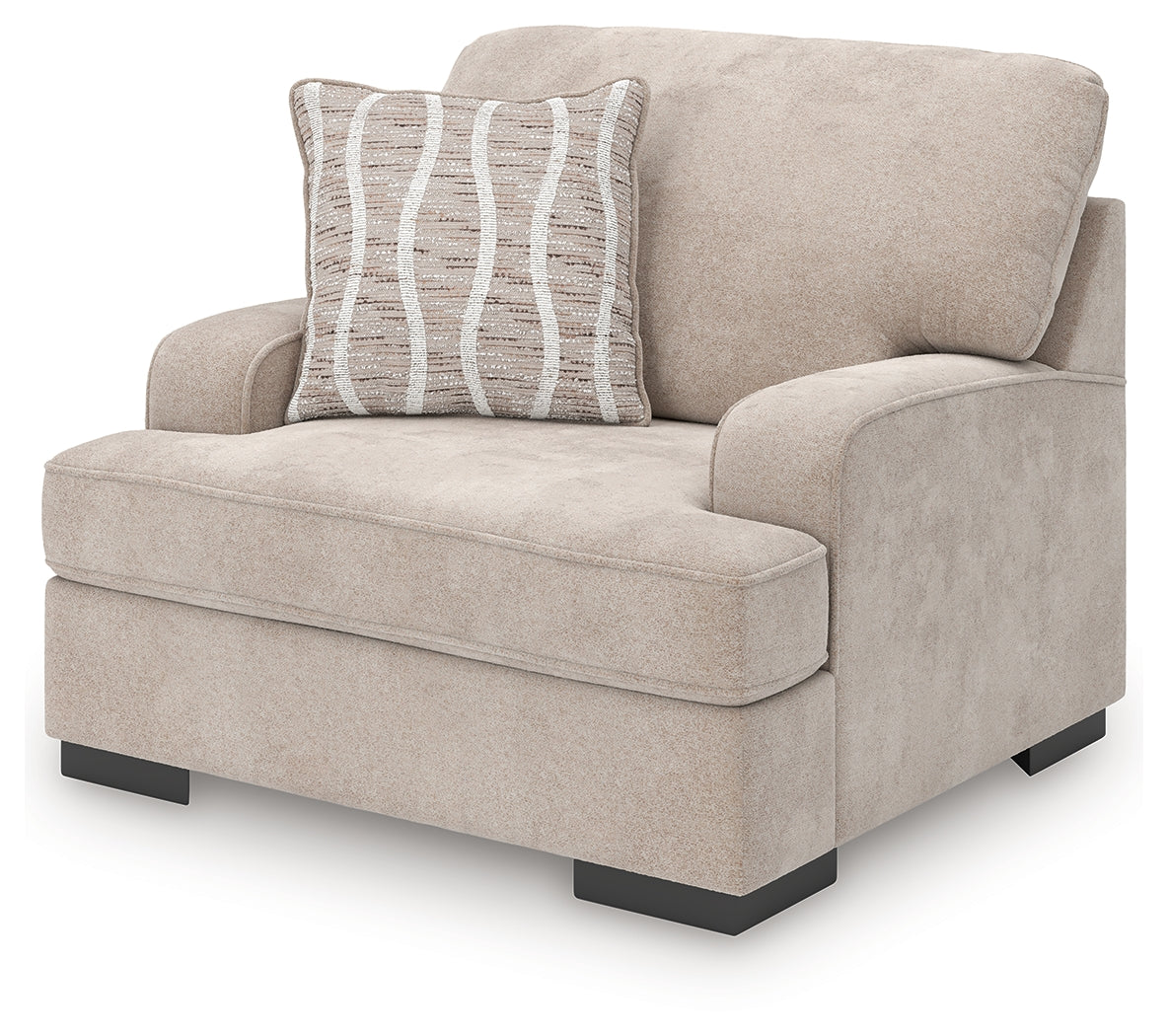 Ashley Furniture - HIGH PROFILE TAUPE OVERSIZED CHAIR - Beige Fabric - Chairs - Additional View 3