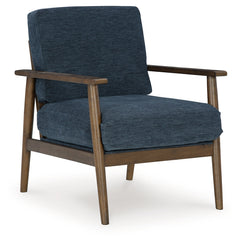 Ashley Furniture - Bixler Accent Chair - Navy - Blue Fabric - Chairs