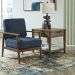 Ashley Furniture - Bixler Accent Chair - Navy - Blue Fabric - Chairs - Additional View 1