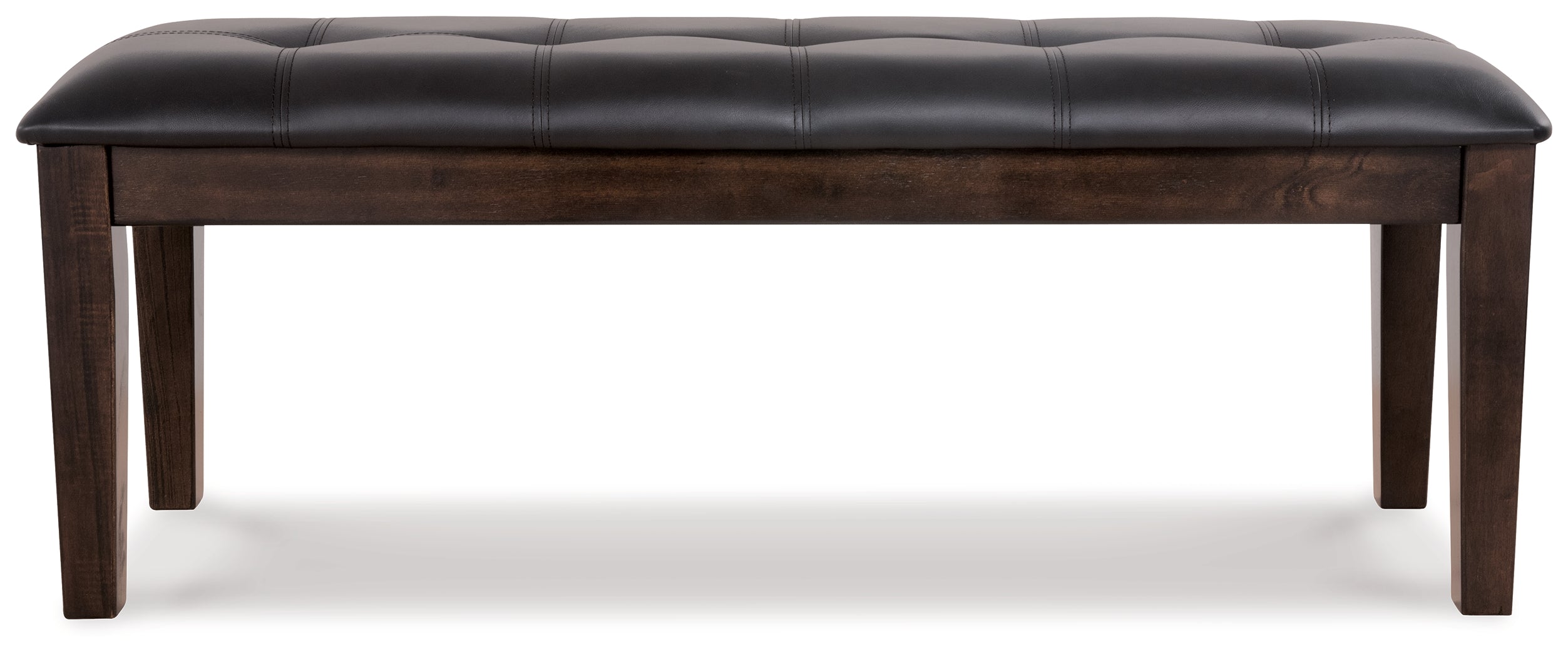 Ashley Furniture - HADDIGAN DINING ROOM BENCH - Dark Brown Leather Match|Wood - Benches - Additional View 2