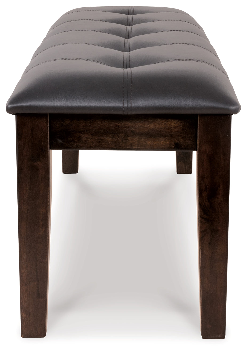 Ashley Furniture - HADDIGAN DINING ROOM BENCH - Dark Brown Leather Match|Wood - Benches - Additional View 5