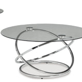 Ashley Furniture - HOLLYNYX 3 PIECE OCCASIONAL TABLE SET - Pearl Silver Glass|Metal - Tables