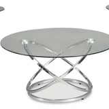 Ashley Furniture - HOLLYNYX 3 PIECE OCCASIONAL TABLE SET - Pearl Silver Glass|Metal - Tables - Additional View 2