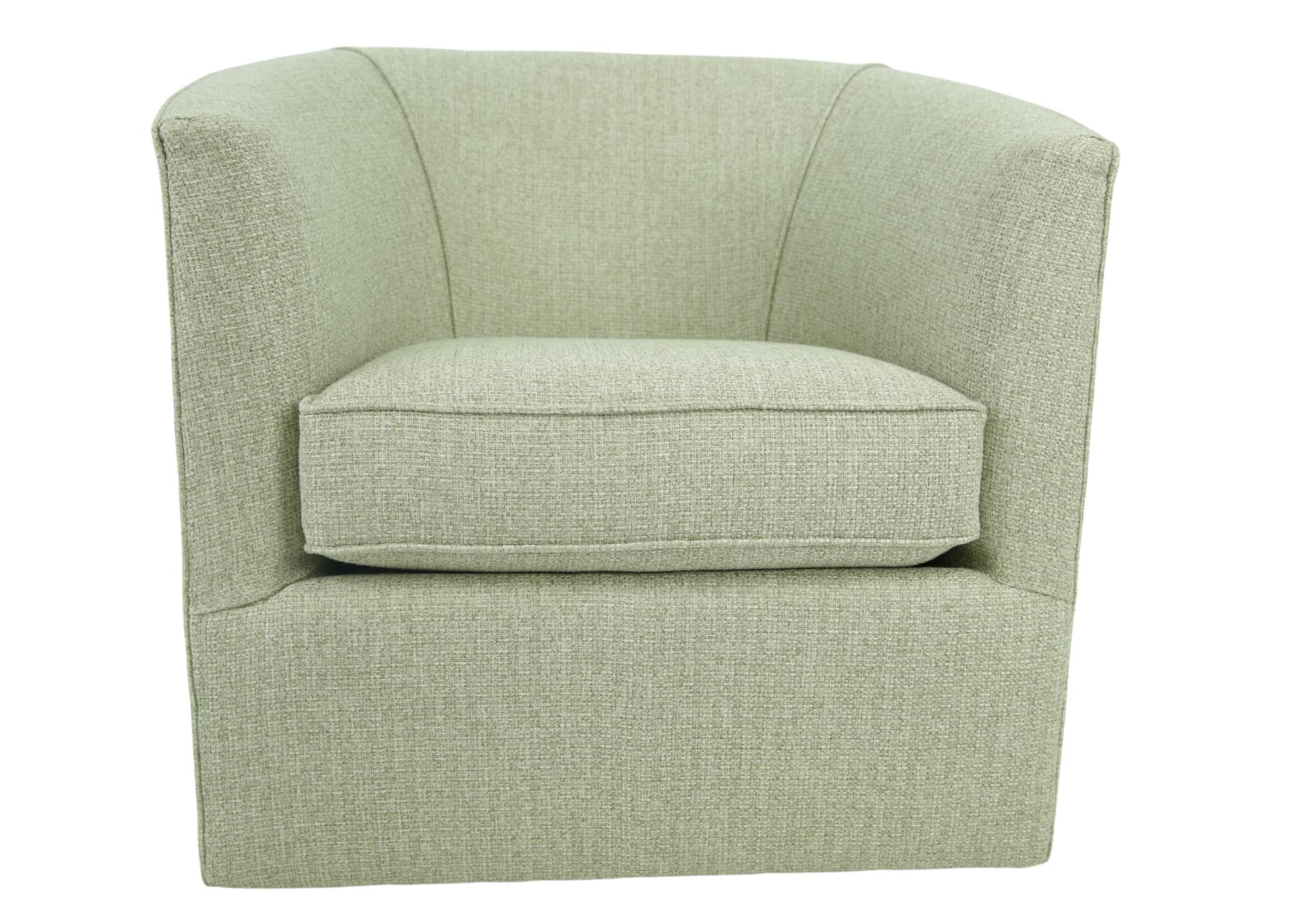 TWINE AND TWIG CHALK SWIVEL CHAIR