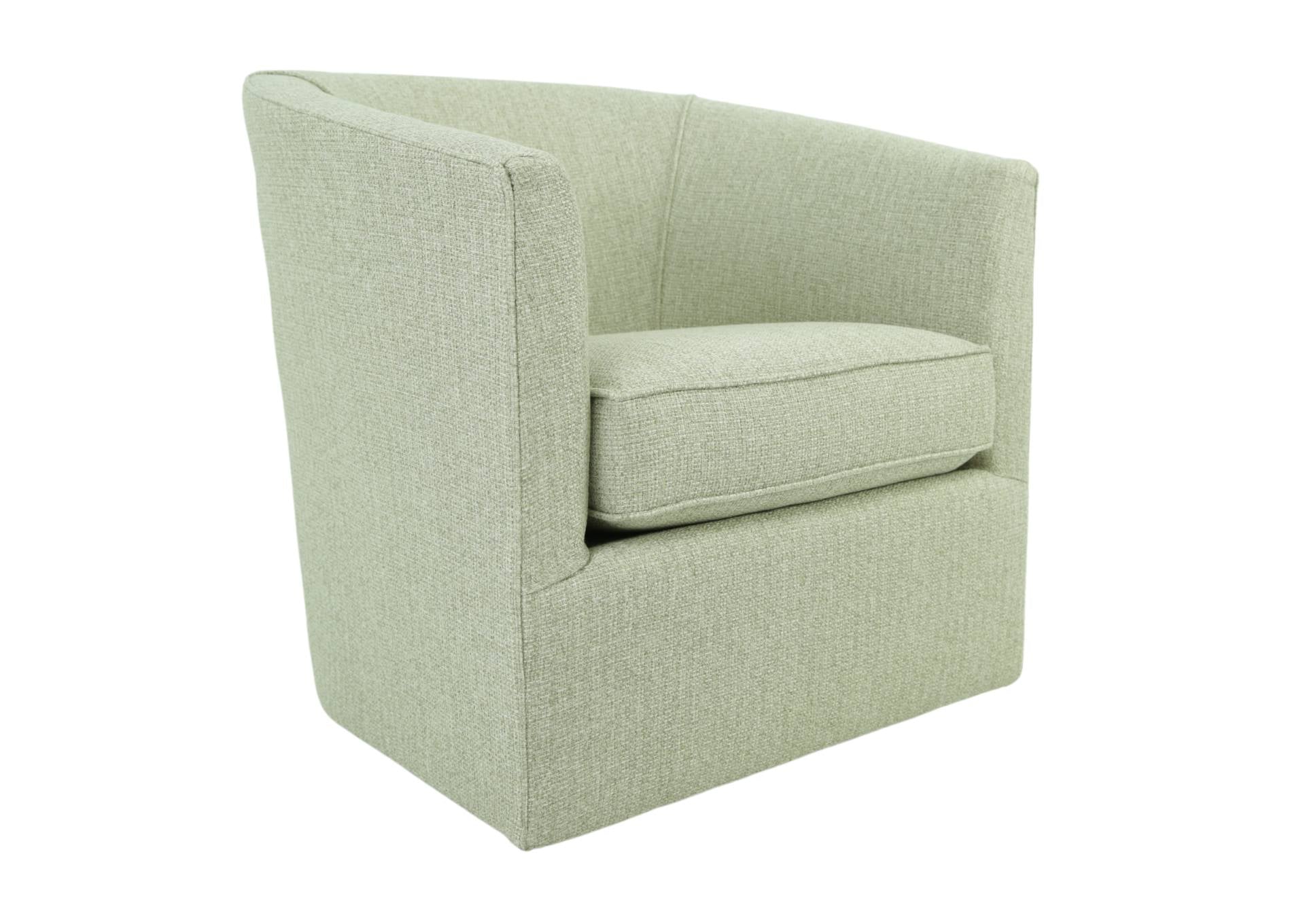 TWINE AND TWIG CHALK SWIVEL CHAIR - Additional View 1
