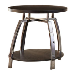 Steve Silver Furniture - COHAM END TABLE - Dark Brown Steel - Tables