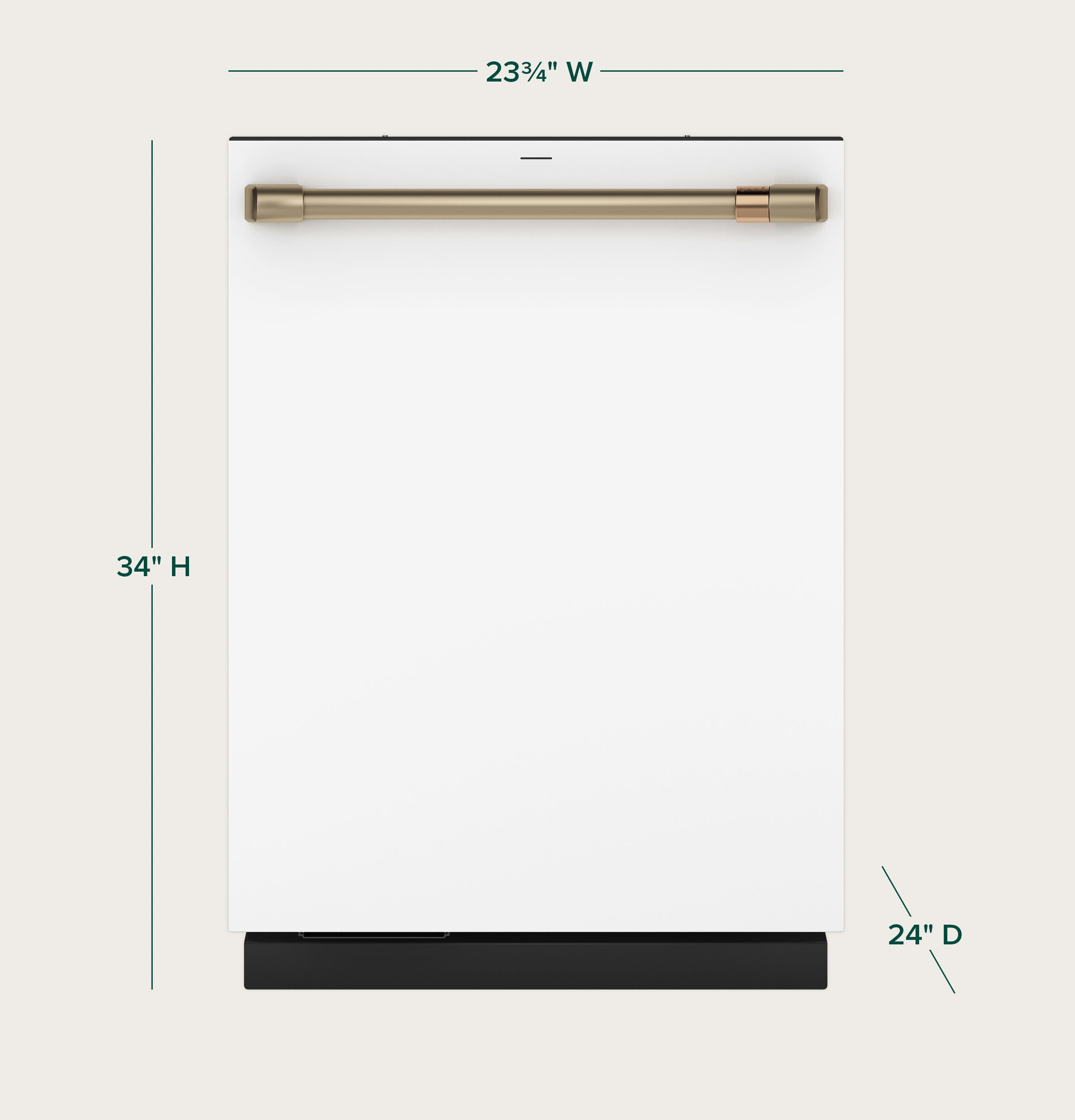 GE - CAFE MATTE WHITE DISHWASHER - Dishwashers - Additional View 5