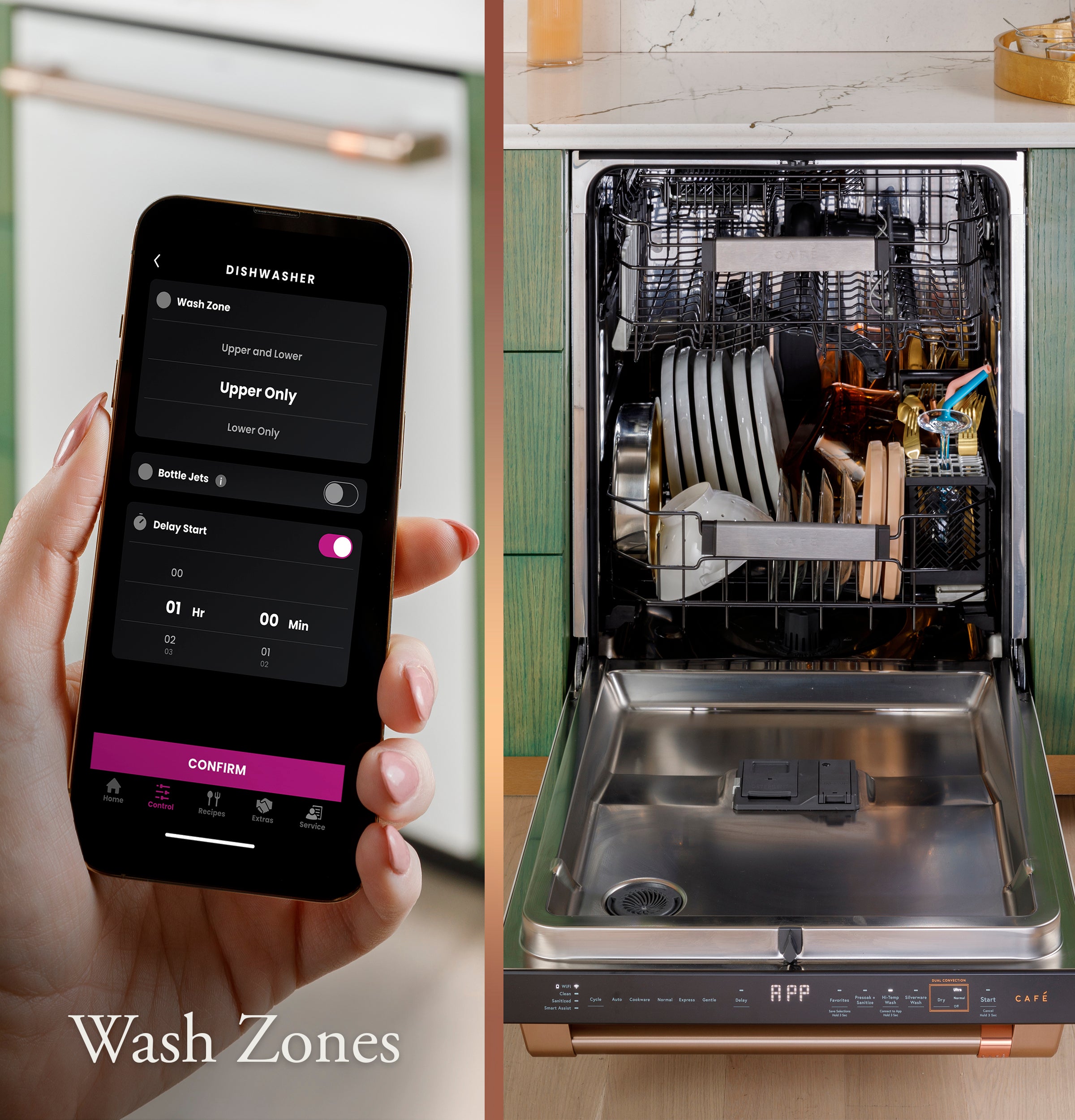 GE - CAFE MATTE WHITE DISHWASHER - Dishwashers - Additional View 9