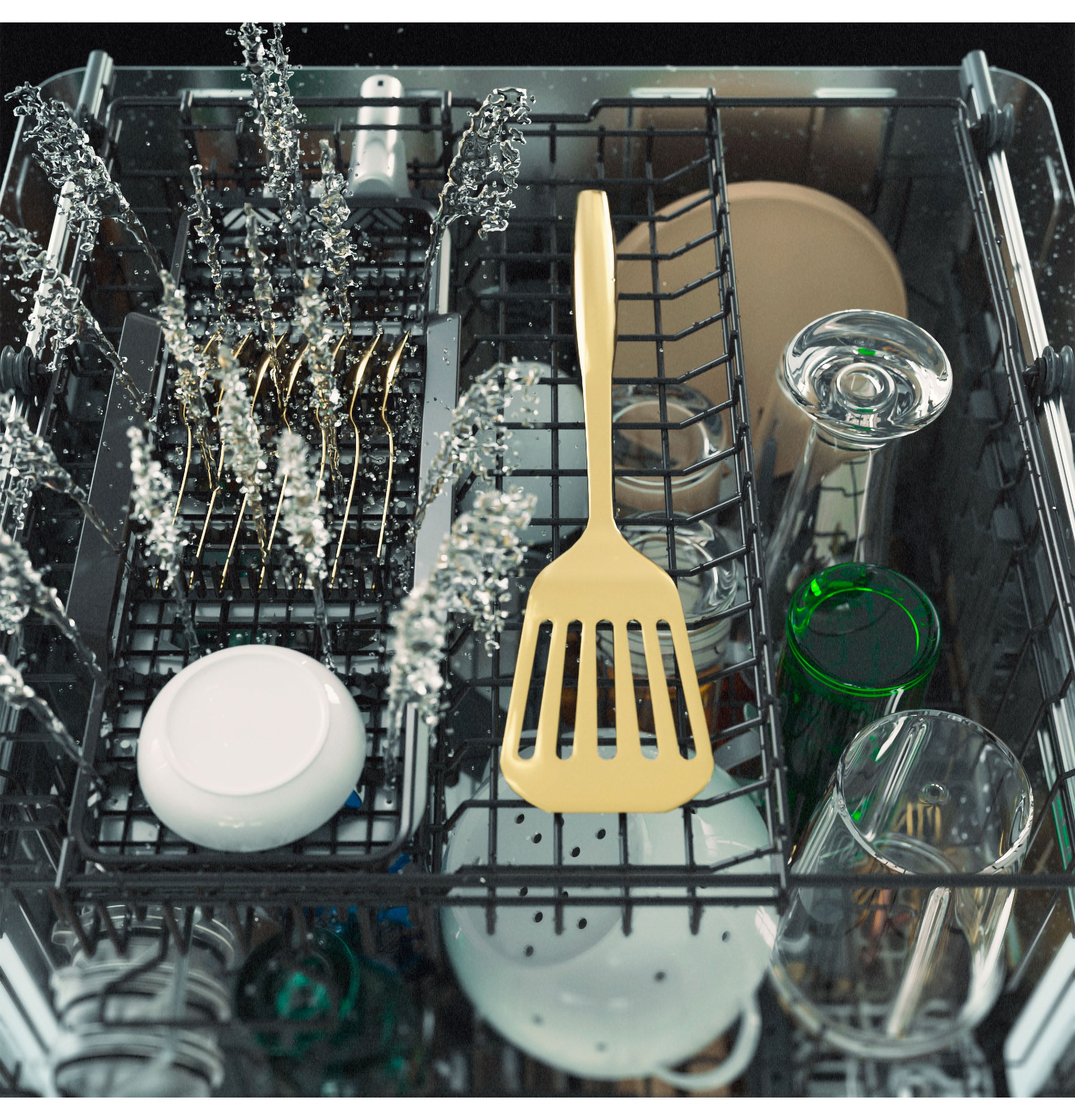 GE - CAFE MATTE WHITE DISHWASHER - Dishwashers - Additional View 23