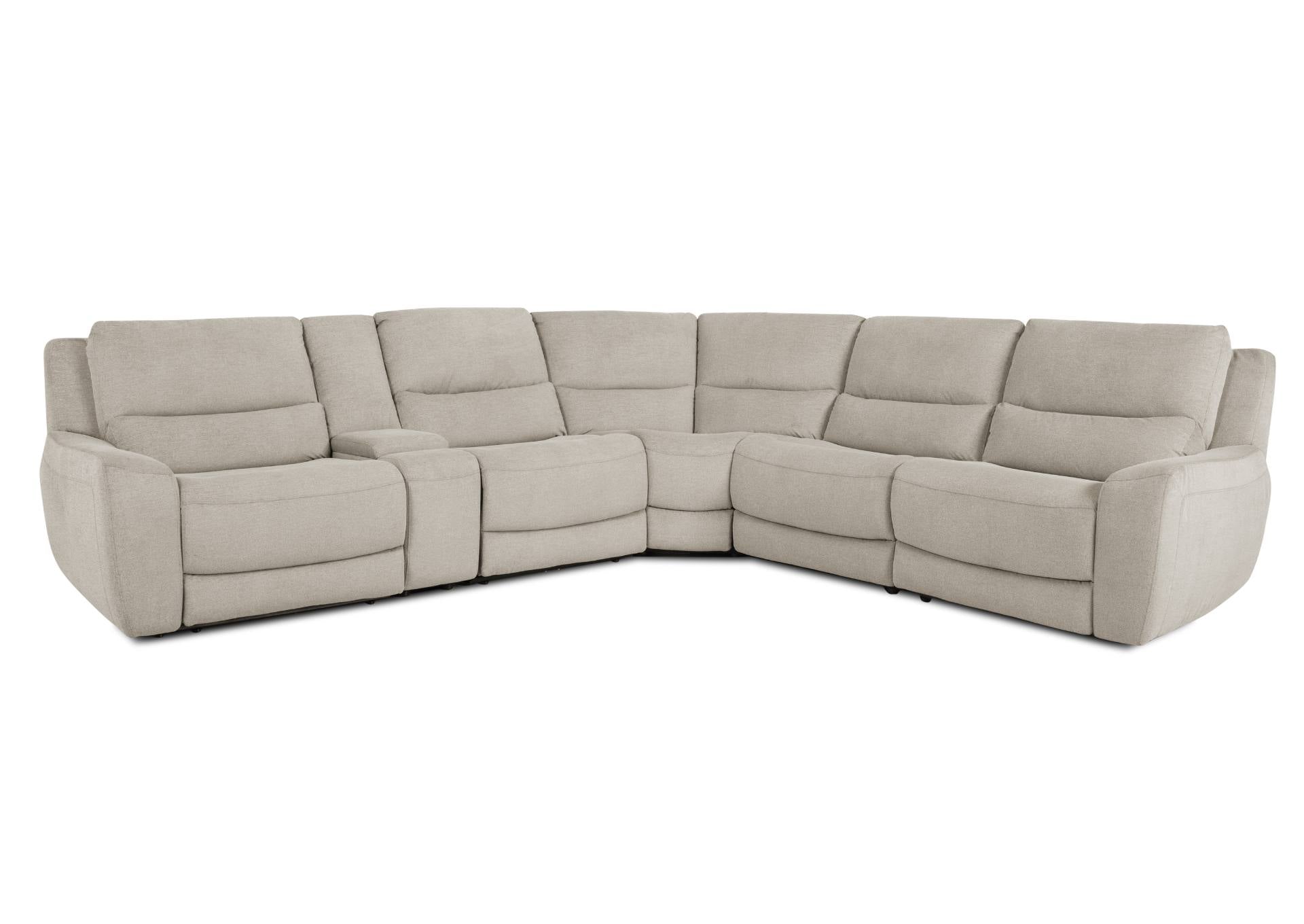 Henley 6 Piece Power Reclining Sectional - Marble