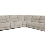 Henley 6 Piece Power Reclining Sectional - Marble