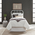 Liberty Furniture - Jolene Antique Twin Headboard - White - Metal - Headboards