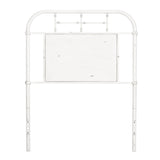 Liberty Furniture - Jolene Antique Twin Headboard - White - Metal - Headboards - Additional View 1
