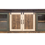 International Furniture Direct - SAN ANGELO MEDIA CONSOLE - Dark Brown|Light Brown Wood - TV Stands - Additional View 1