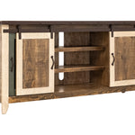 International Furniture Direct - SAN ANGELO MEDIA CONSOLE - Dark Brown|Light Brown Wood - TV Stands - Additional View 2