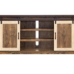International Furniture Direct - SAN ANGELO MEDIA CONSOLE - Dark Brown|Light Brown Wood - TV Stands - Additional View 3