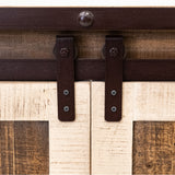 International Furniture Direct - SAN ANGELO MEDIA CONSOLE - Dark Brown|Light Brown Wood - TV Stands - Additional View 8