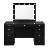 AVERY BLACK VANITY WITH LED MIRROR