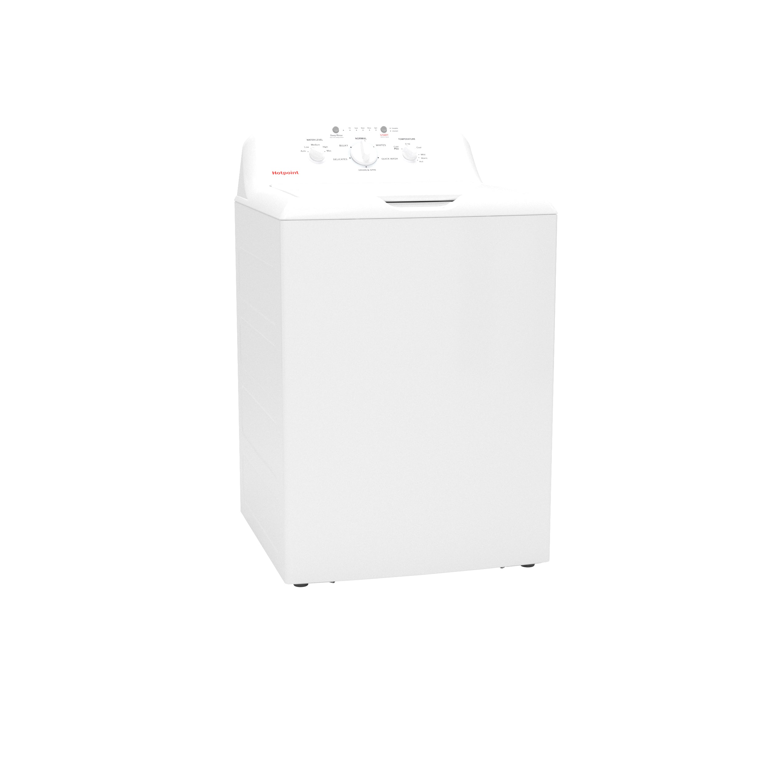 GE - Hotpoint 4.0 Cu. Ft. Capacity Washer With Stainless Steel Basket,Cold Plus And Water Level Control​ - White - Washers - Additional View 31