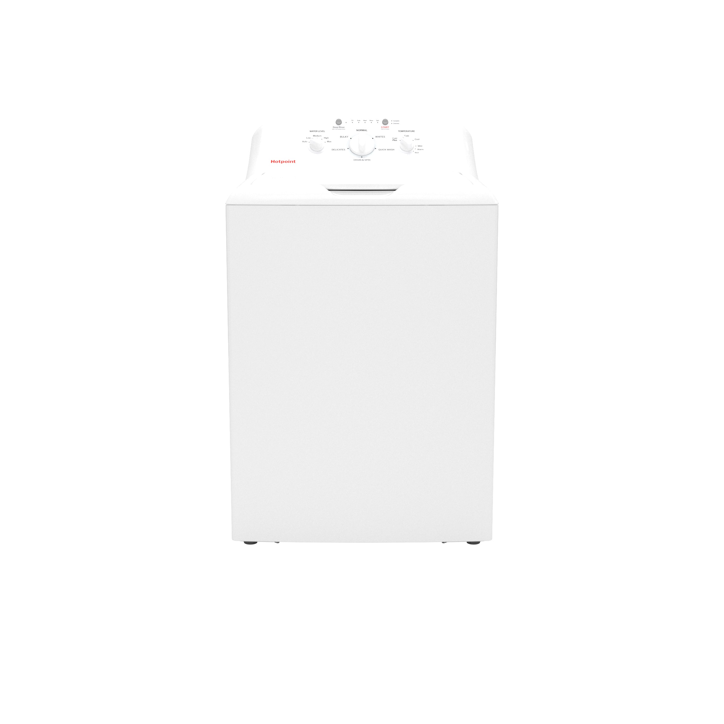 GE - Hotpoint 4.0 Cu. Ft. Capacity Washer With Stainless Steel Basket,Cold Plus And Water Level Control​ - White - Washers - Additional View 7
