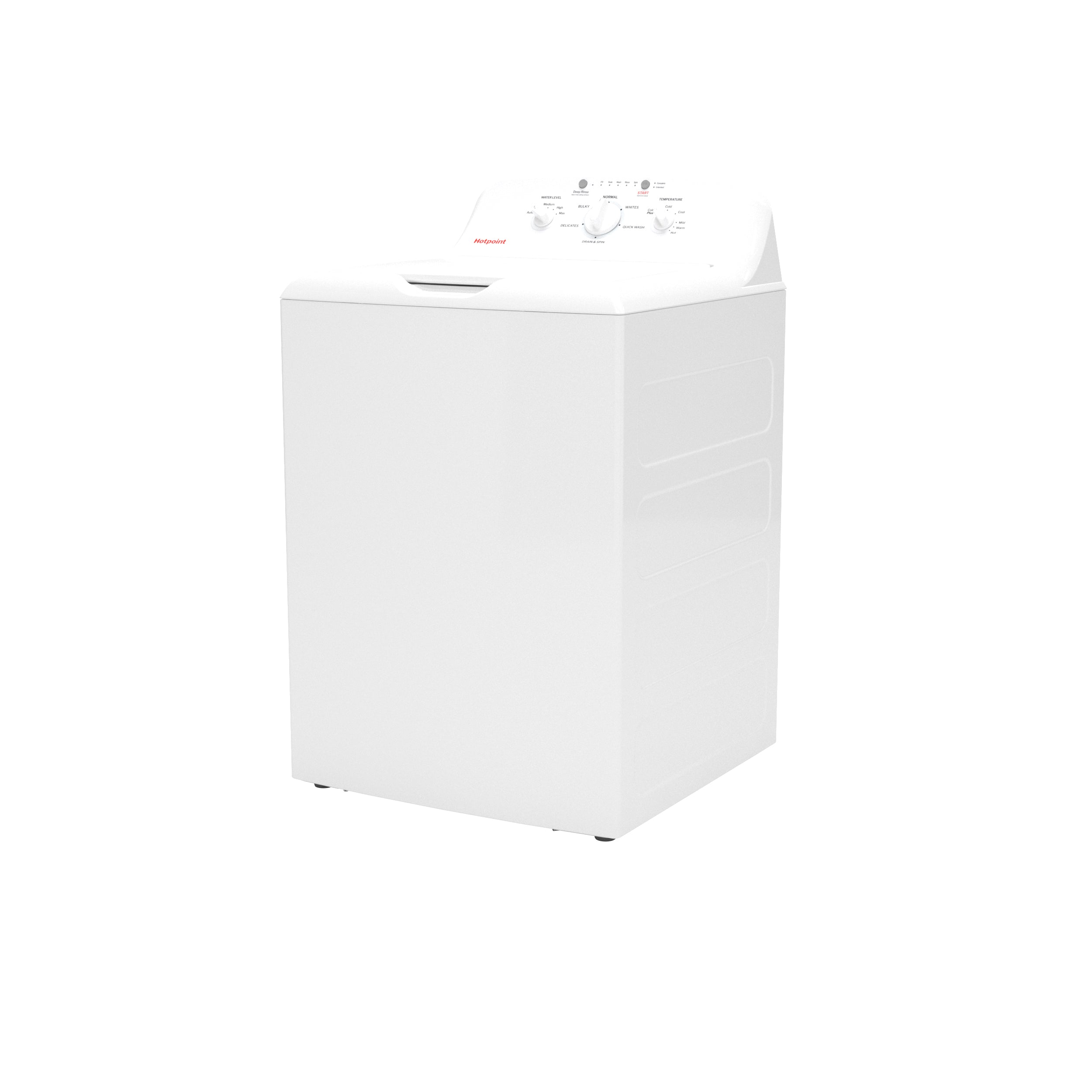 GE - Hotpoint 4.0 Cu. Ft. Capacity Washer With Stainless Steel Basket,Cold Plus And Water Level Control​ - White - Washers - Additional View 9