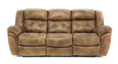 Hudson Leather Power Sofa - Saddle