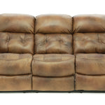 Hudson Leather Power Sofa - Saddle