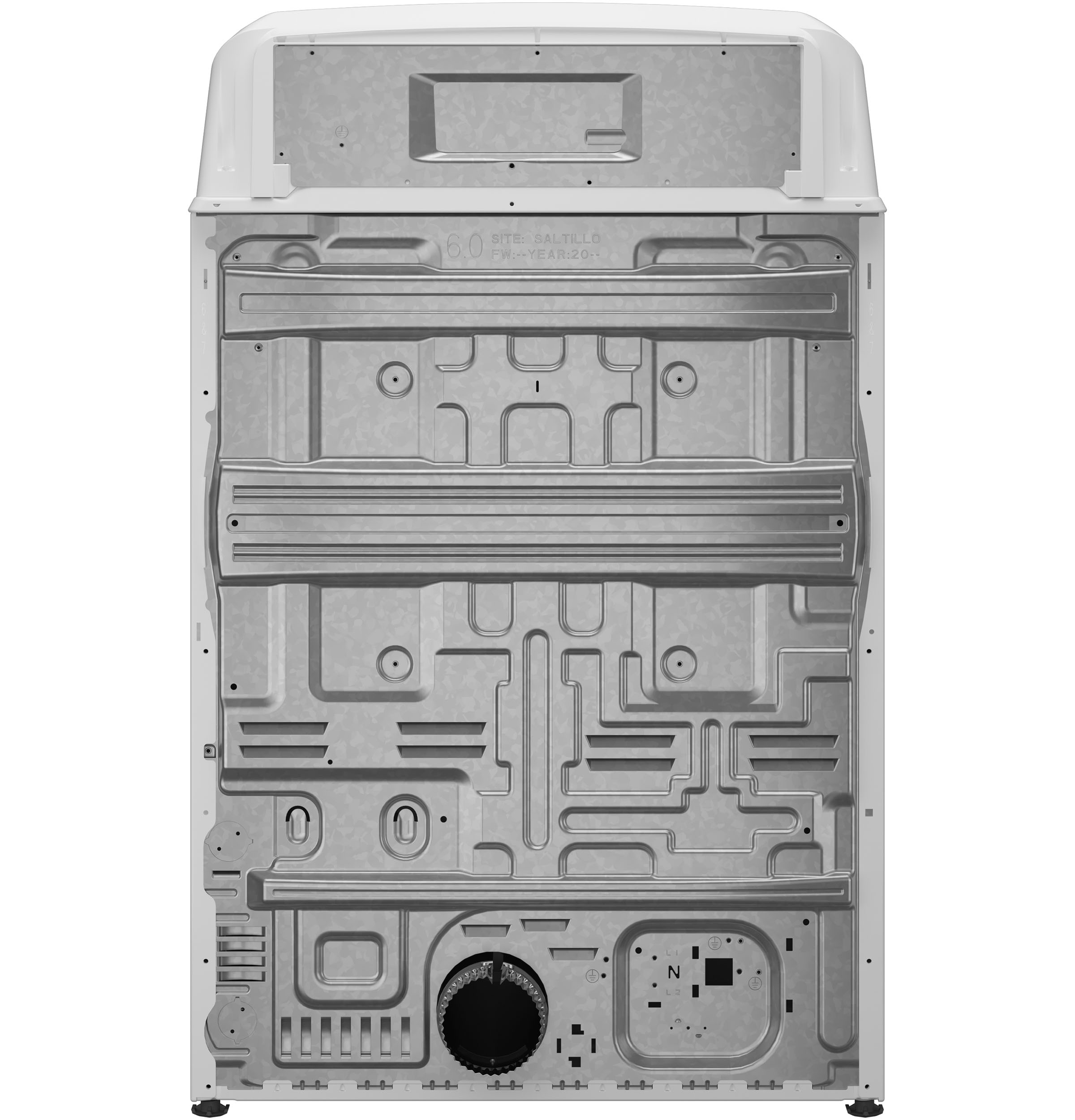 GE - HOTPOINT 6.2CU ELECTRIC DRYER - White - Dryers - Additional View 6