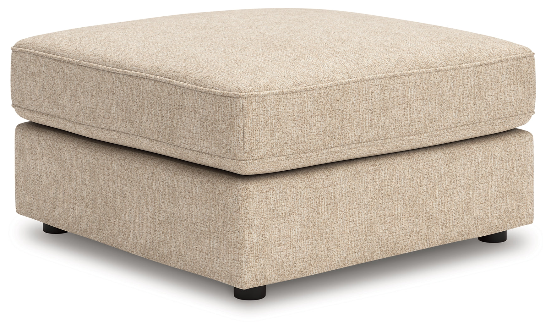 Ashley Furniture - SEYLER SAND ACCENT OTTOMAN - Beige Fabric - Ottomans